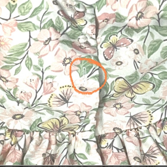 Catherine Malabdrino Ivory Off White Floral Satin Formal Toddler Dress Size 3T - Picture 12 of 12